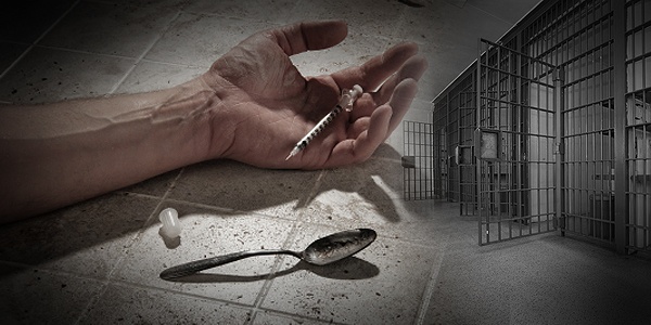 drug injection and jail - banner